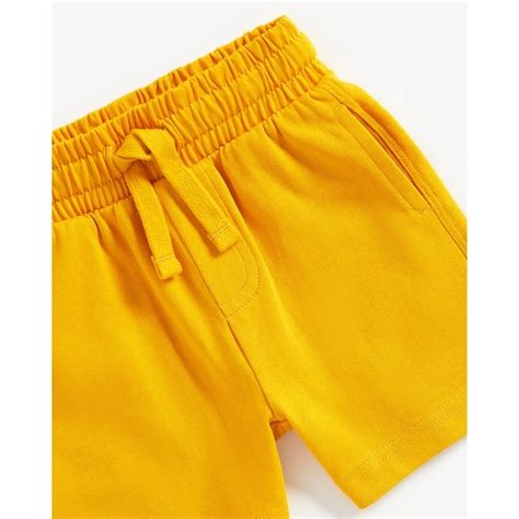 Buy Boys Shorts Side Pocket-Yellow Online at Best Price | Mothercare