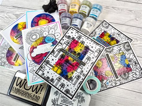 Image result for WoW Embossing Powder Color Chart