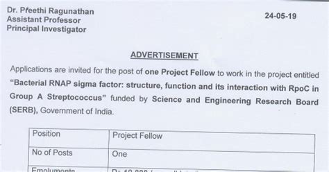 UoM Structural Biology/Biochemistry Project Vacancy