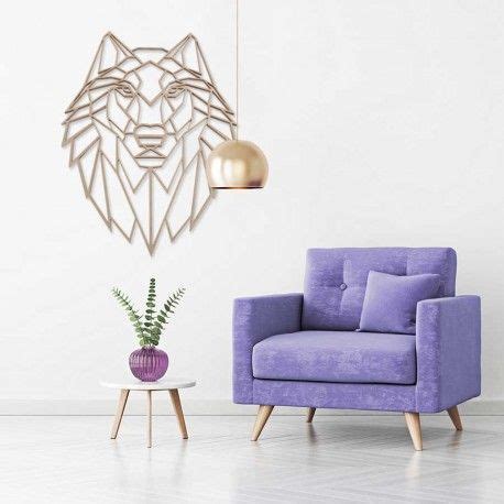 Oryginalna dekoracja na ścianę WILK. Majestatyczna głowa wilka wykonana ...