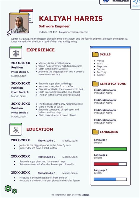 Software Engineer Resume 的图像结果