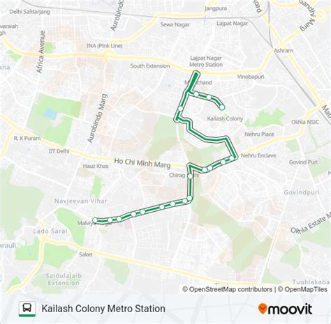 mbs04 Route: Schedules, Stops & Maps - Kailash Colony Metro Station ...