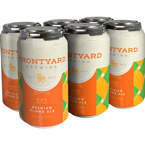 Frontyard Brewing Belgian Blonde 6 pk Cans - Shop Beer at H-E-B