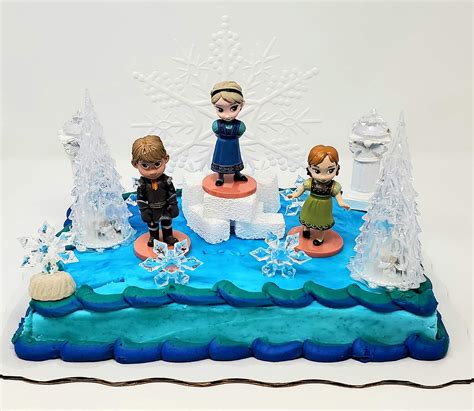 Buy Frozen Elsa Birthday Cake Topper Set Featuring Baby Elsa and ...