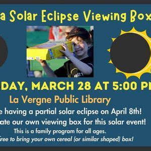 Make a solar eclipse viewing box! Family fun!, 5063 Murfreesboro Road ...