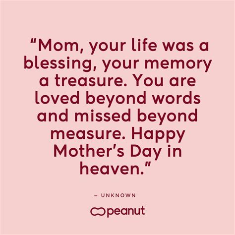 48 “Miss You” Mother’s Day in Heaven Quotes | Peanut