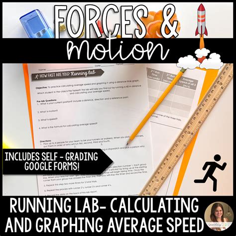 Calculating and Graphing Average Speed Running Lab - Secondary Sparks