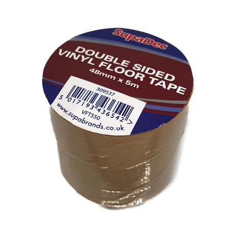 Double Sided Vinyl Floor Tape 48mm x 5m | SupaDec – Thunderfix Hardware