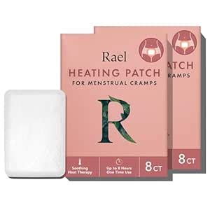 Rael Heating Pad, Herbal Heating Patches - Period Heating Pads for ...