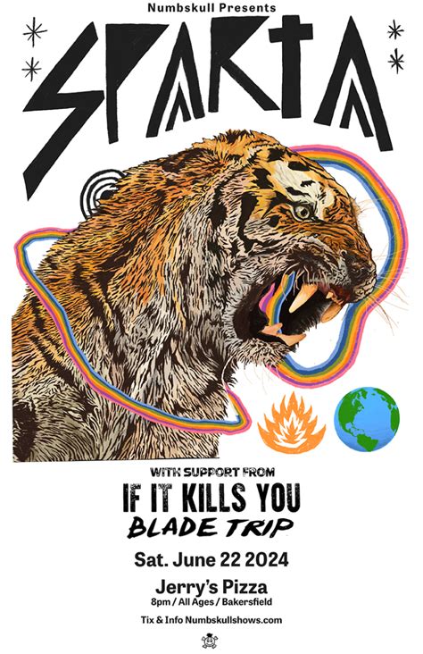 Sparta, If It Kills You, Blade Trip, Jerry's Pizza & Pub, Bakersfield ...