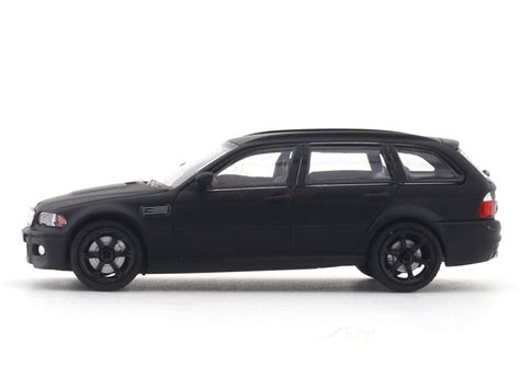 BMW M3 E46 Wagon matte black 1:64 Stance Hunters diecast scale model ...