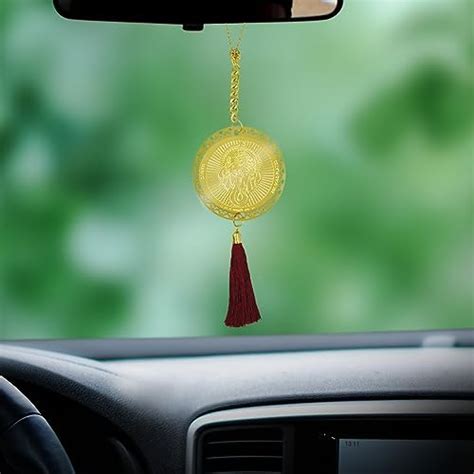 Diviniti 24K Gold Plated Double Sided Lord Ganesha and Yantra Car ...