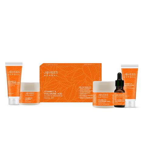 Jovees Vitamin C & Hyaluronic Acid Glow & Radiance Facial Kit – Jovees ...