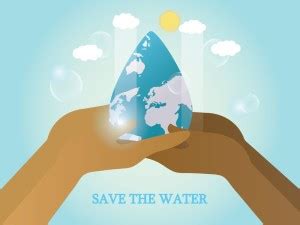 hands holding water drop sticker poster|save water quotes|environment ...