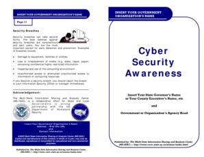 Fillable Online eq uen cyber security awareness brochure template.pub ...