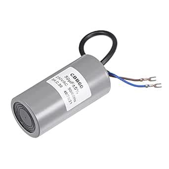 MECCANIXITY CBB60 Run Capacitor 50uF 250V AC 2 Wires 50/60Hz Cylinder ...