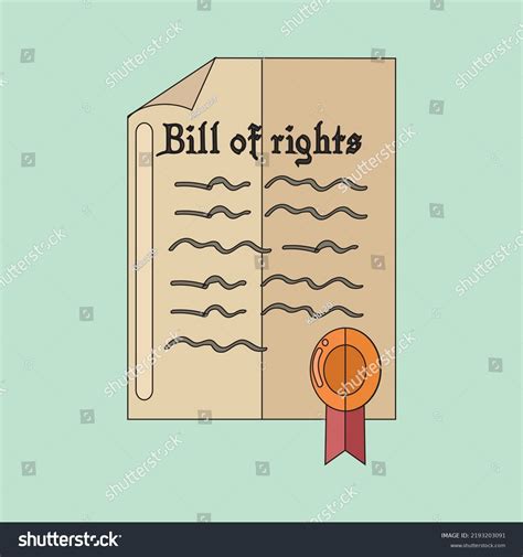 Bill Rights Clipart Vector Design Stock Vector (Royalty Free ...