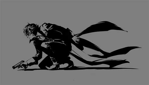video games, Persona 5, video game art, gun, Persona series, Protagonist (Persona 5), anime, HD ...