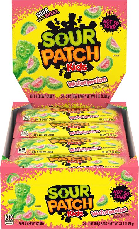 Amazon.com : SOUR PATCH KIDS Bites Original and Watermelon Soft & Chewy ...