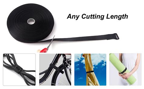 Bennort Hook and Loop Straps with 25 Buckles, Adjustable Velcro Ties ...