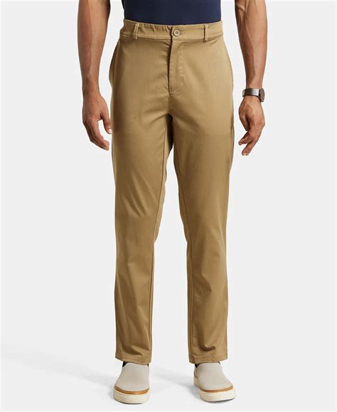 Buy Super Combed Cotton Rich Elastane Stretch Woven Fabric Slim Fit All ...