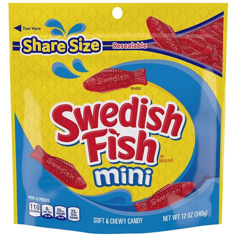 Swedish Fish Mini Soft & Chewy Candy Berry | Walgreens