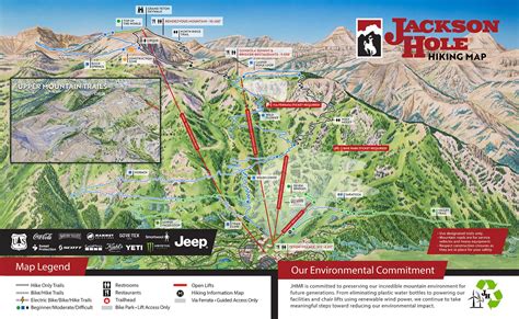 Ski Trail Map Jackson Hole Wyoming Grand Teton National Park /Jackson