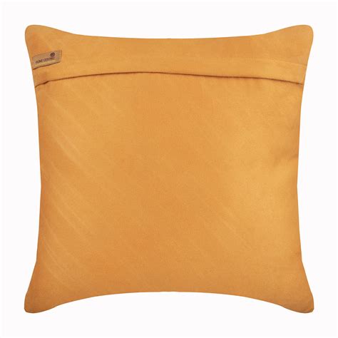 Mustard Faux Suede Throw Pillow Cover, Contemporary Mustard Yellow ...