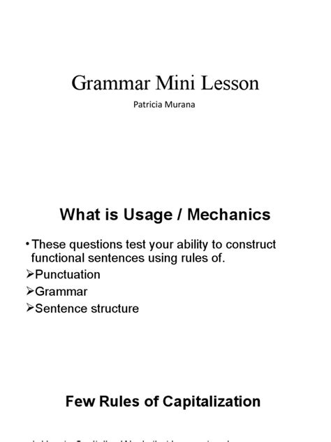 Image result for Grammar Mini-Lessons
