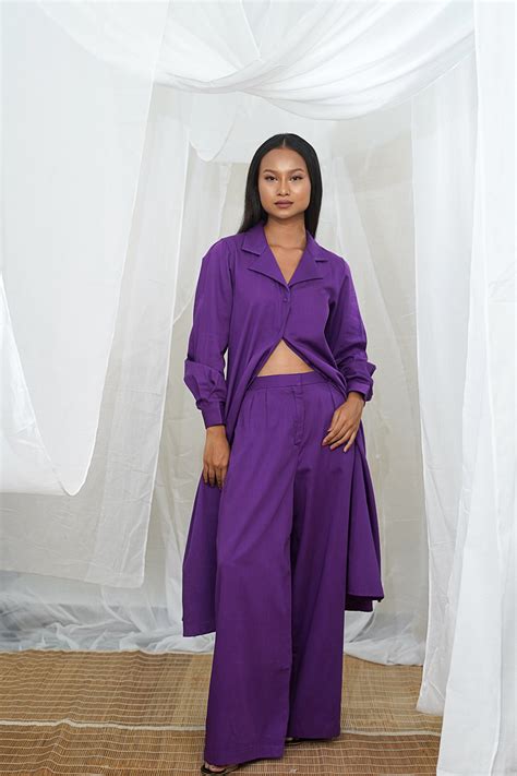 Zuri Purple Shirt Dress – harrozworld.com