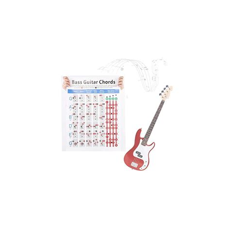 Walfront Bass Guitar Chords Chart Bass Guitar Reference India | Ubuy