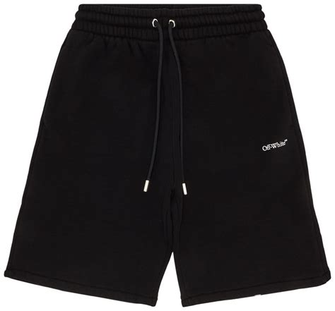 OFF-WHITE WINDY ARROW SKATE SWEATSHORT 'BLACK/WHITE'