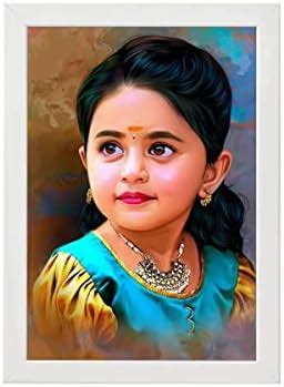 Vsk Art Gifts Personalized Happy Birthday Digital Oil Painting Artwork ...