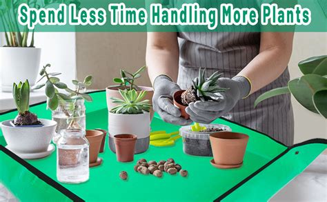 DHARVIM® Gardening Mat for Plant Transplanting and Mess Control 39.4"x ...