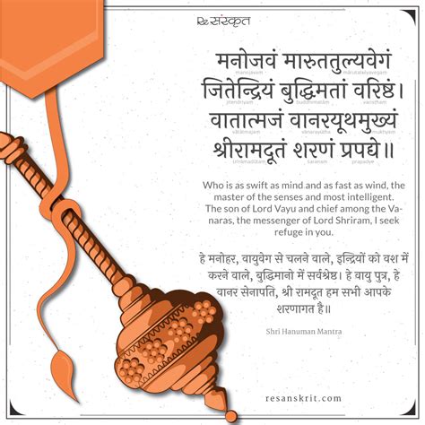 Hanuman Janmotsav Mantra – हनुमंत जन्मोत्सव – ReSanskrit