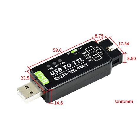 DC 3.3V 5V Industrial USB to TTL Serial | Ubuy India