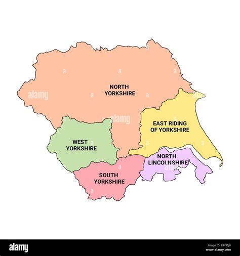 Ceremonial counties map hi-res stock photography and images - Alamy
