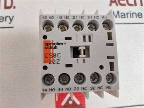 Sprecher + Schuh Cs8C-22Z-24Vdc Control Relay – Aeliya Marine Tech