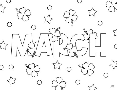 Free Printable Coloring Pages For March