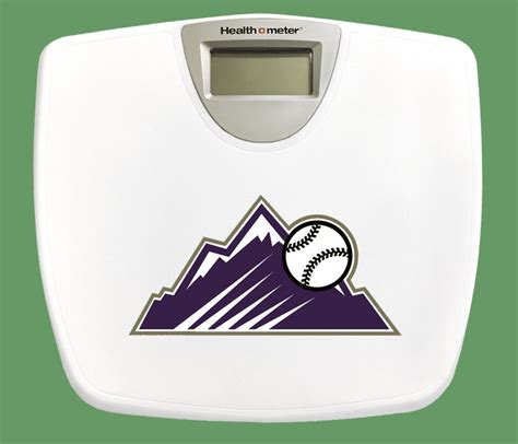 Buy Digital Scale MLB White Finish Bathroom Fitness Baseball Team Logo ...