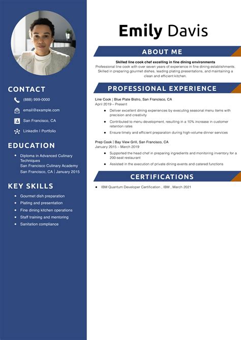 Image result for Line Cook Resume Examples
