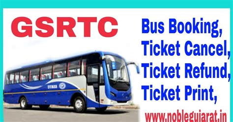 GSRTC Online Bus Booking, Ticket Cancel, Ticket Refund, Ticket Print ...