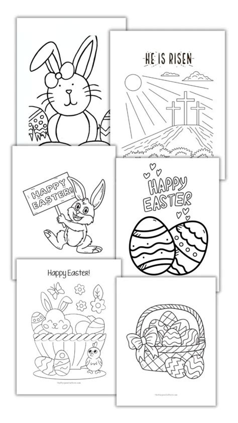Coloring Pages Free Printable Easter Card [2025]