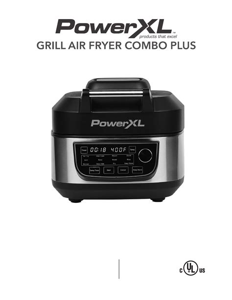User manual PowerXL Grill Air Fryer Combo Plus MFC-AF-6B (English - 24 ...