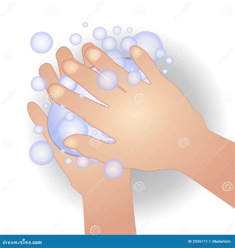 Washing Hands Soap Hygiene stock illustration. Illustration of elements ...