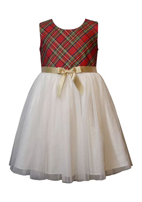 Bonnie Jean Toddler Girls Coat Dress with Plaid | Belk