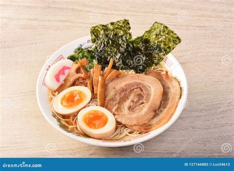 Soy sauce ramen stock image. Image of asia, cuisine - 127166883