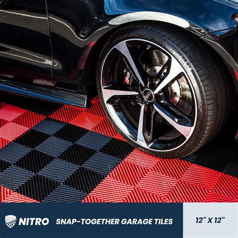 Snapklik.com : FlooringIncs Nitro 12"x12" Snap-Together Garage Flooring ...