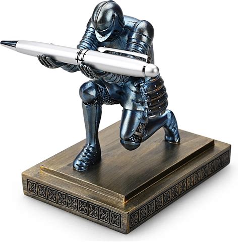Amazon.com: HDMbigmi Knight Pen Holder Pen Stand Desk Organizers and ...
