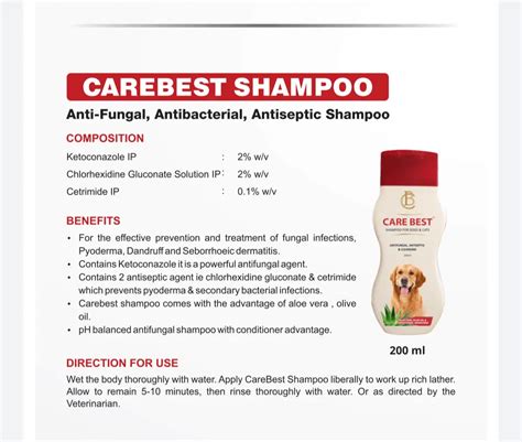 Sky Ec Carebest shampoo antifungal shampoo for dogs and cats 200 ml ...